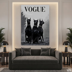 Chic Vogue Doberman Trio