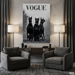 Chic Vogue Doberman Trio