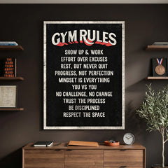 Gym Rules – Show Up & Work