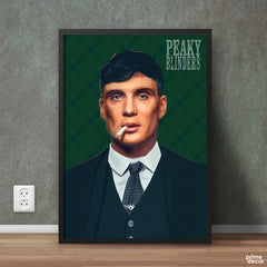 Thomas Shelby Smoking In Style Peaky Blinders | Movie Poster Wall Art
