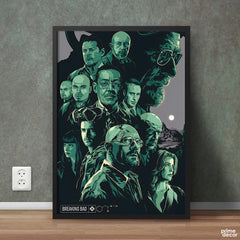 Abstract Artwork Of Breaking Bad Characters | Movie Poster Wall Art