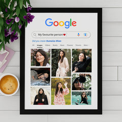 My Favourite Person Google Search Style with Pictures (Single Panel) | Customised Wall Art