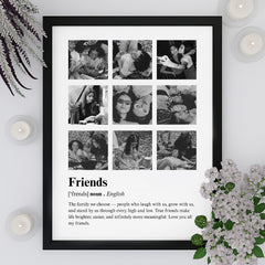 Friends Pictures with Definition B&W Style (Single Panel) | Customised Wall Art