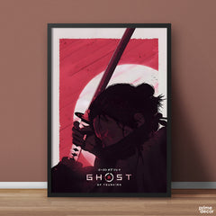 Katana & Crimson | The Ghost of Tsushima Jin Sakai | Poster Wall Art