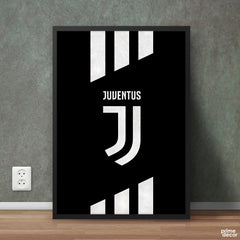 Juventus Black & White Stripes | Poster Wall Art