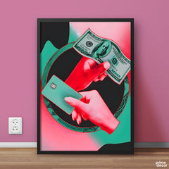 All About The Money Duotone Aesthetic | Poster Wall Art