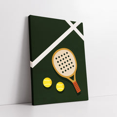 Padel Tennis Minimalist Court | Sports Poster Wall Art