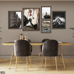 World's Aesthetic Views Artwork (5 Panel) Travel Wall Art