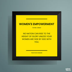 Pakistani Wisdom Quotes Black & Yellow (9 Panel) Motivational Wall Art - Prime Décor