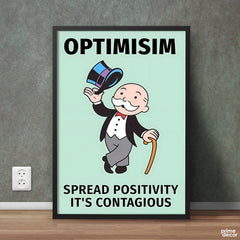 Spread Positivity It's Contagious Poster Wall Art