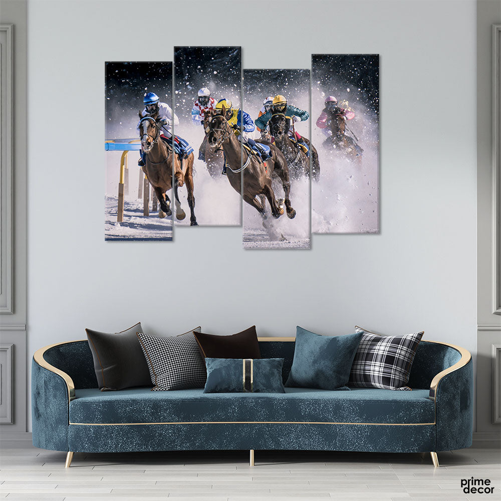 Polo Champions (4 Panel) Sports Wall Art - Prime Décor