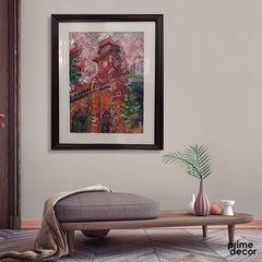 The Clock Tower of Punjab University | Handmade Painting - Prime Décor