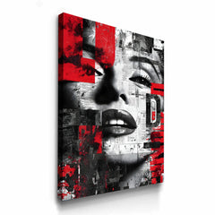 Glamour In Abstract Red