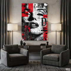 Glamour In Abstract Red