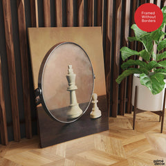 A Chess Piece In Front Of A Mirror | Abstract Motivation Artwork #00116 - Prime Décor