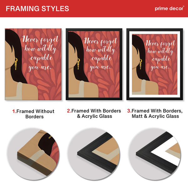 Never Forget How Wildly Capable Your Are | Abstract Motivation Artwork #00117 - Prime Décor