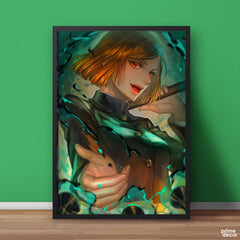 Nobara Kugisaki Green Energy Jujutsu Kaisen | Anime Wall Art - Prime Décor