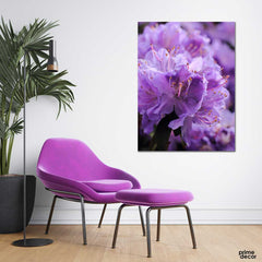 Colorful Flowers Blooming in a Backyard (Single Panel) Wall Art - Prime Décor