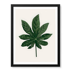 Beautiful Tropical Leave Over Beige Background | Abstract Floral Artwork #00128 - Prime Décor