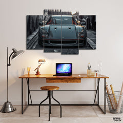 Ferrari in the Evening (4 Panel) | Cars Wall Art - Prime Décor
