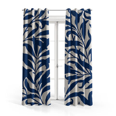 Indigo & White Seamless Pattern | Floral Curtains #139 - Prime Décor