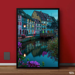 Dark Night In France | Poster Wall Art