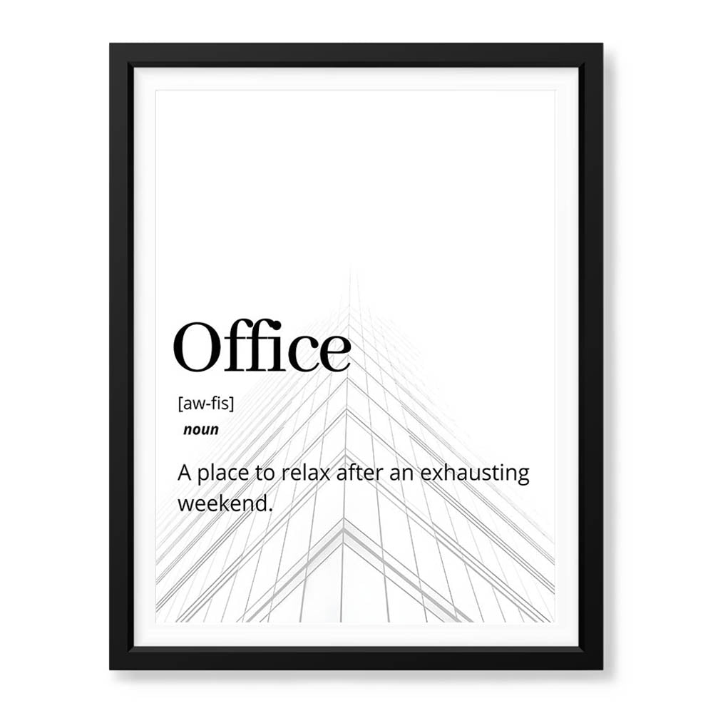 Office Motivational Quote Over White Background | Abstract Motivational Artwork #00141 - Prime Décor