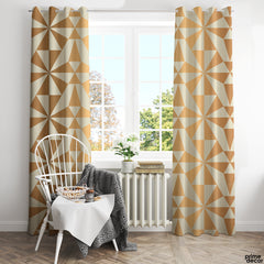 Geometric Linear Pattern | Abstract Curtains #157 - Prime Décor