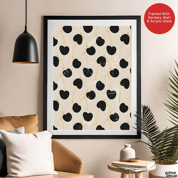 Black & Gold Abstract Design Over Beige Background | Abstract Office Artwork #00161 - Prime Décor