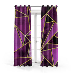 Mystic Marble Series - Purple | Abstract Curtains #162