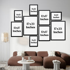 Black & White Animal & Forest Art Collection (9 Panel) Animal Wall Art