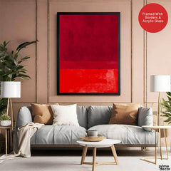 Red & Orange Color Shades Abstract Design | Abstract Office Artwork #00196
