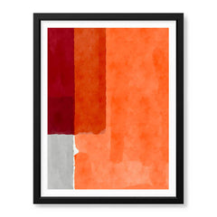 Red & Orange Color Shades Abstract Design | Abstract Office Artwork #00197
