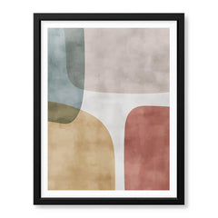 Colorful Abstract Design Over White Background | Abstract Office Artwork #00214 - Prime Décor