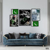 Craze for Pak Army (5 Panel) Army Wall Art
