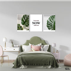 Now or Never (3 Panel) Motivational Wall Art - Prime Décor