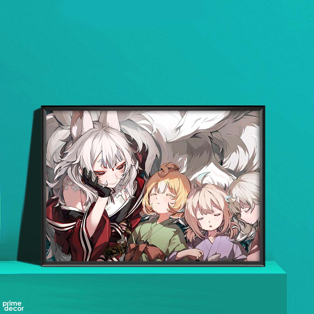 Nina Kosaka White Hair | Anime Poster Wall Art - Prime Décor