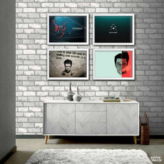 Hollywood Movie Quotes (4 Panel) Movies Wall Art - Prime Décor