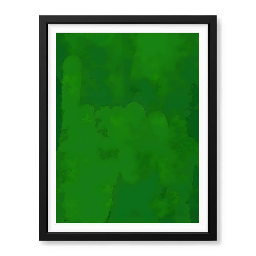 Beautiful Green Color Shades Oil Paint Art | Abstract Office Artwork #00231 - Prime Décor