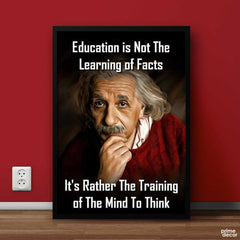 Training of the Mind by Einstien | Figure Poster Wall Art - Prime Décor