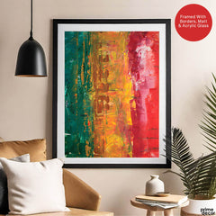 Colorful Abstract Paint Stroke Art | Abstract Fashion Artwork #00236 - Prime Décor