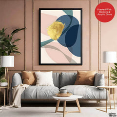 Colorful Abstract Paint Stroke Art Over Beige Background | Abstract Fashion Artwork #00238 - Prime Décor
