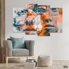 Beautiful Women Faces With Colorful Background (4 Panel) Fashion Wall Art - Prime Décor