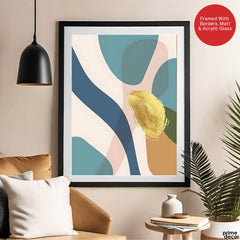 Colorful Abstract Paint Stroke Art Over Beige Background | Abstract Fashion Artwork #00240 - Prime Décor