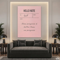 Slow Progress Is Better Than No Progress