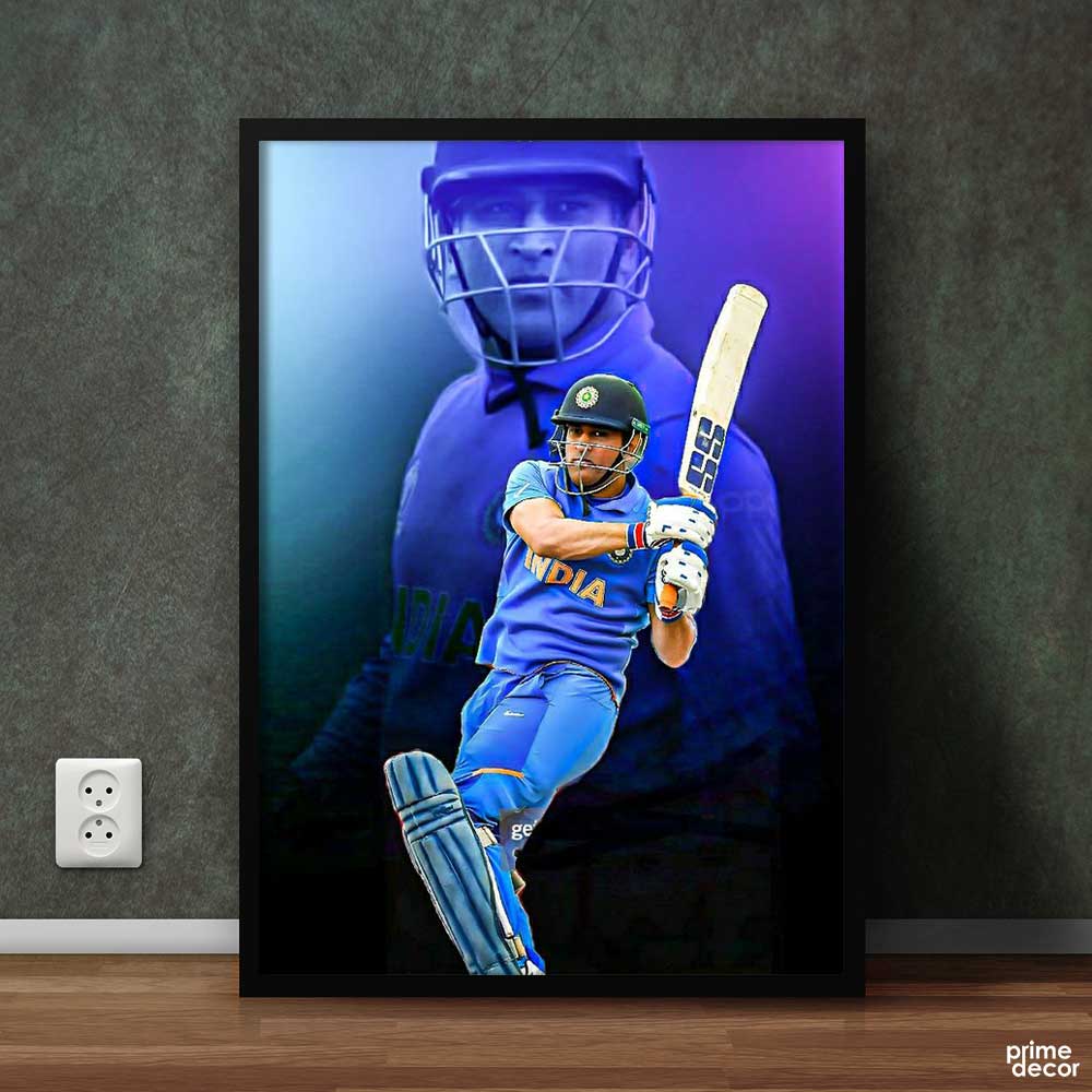 MS Dhoni Vol 1 | Sports Poster Wall Art - Prime Décor