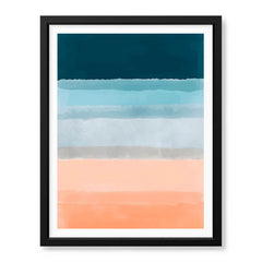 Blue & Beige Color Shades Design | Abstract Office Artwork #0026 - Prime Décor