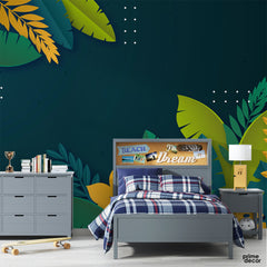 Trendy Tropical Leaves Vol 2 | Floral Wallpaper Mural - Prime Décor
