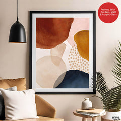 Colorful Abstract Design Over White Background | Abstract Office Artwork #00283 - Prime Décor
