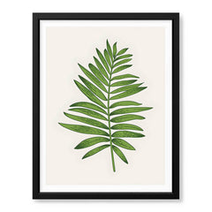 Light Green Tropical Leaves Floral Design | Abstract Floral Artwork #0028 - Prime Décor